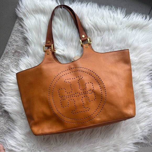 Tory Burch Leather Bombe Tote - Picture 2 of 7